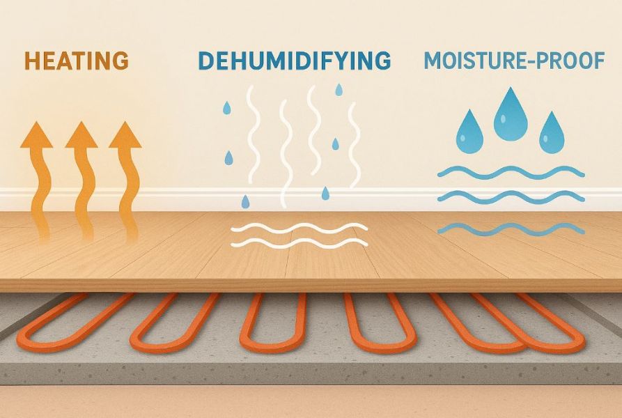 地暖新觀念！恆溫、除濕、防潮三合一，打造乾爽暖意的家